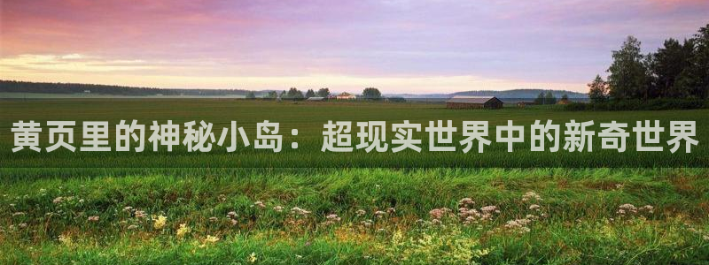 jj韩漫漫画：黄页里的神秘小岛：超现实世界中的新奇世界